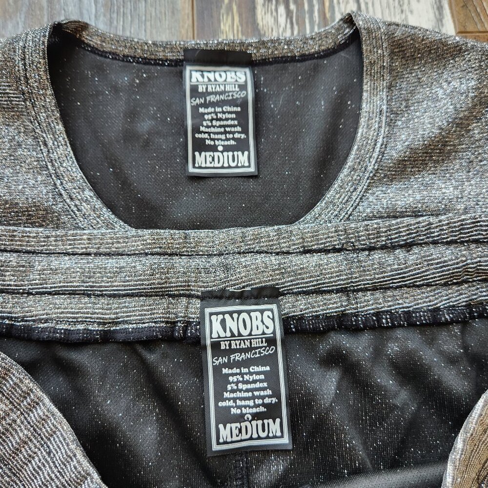 Nwot Knobs By Ryan Hill 2 Piece Metallic Sparkly … - image 6